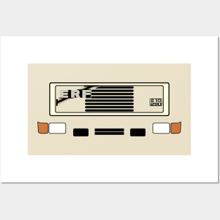 ERF E series 1980s classic heavy lorry minimalist front Posters and Art